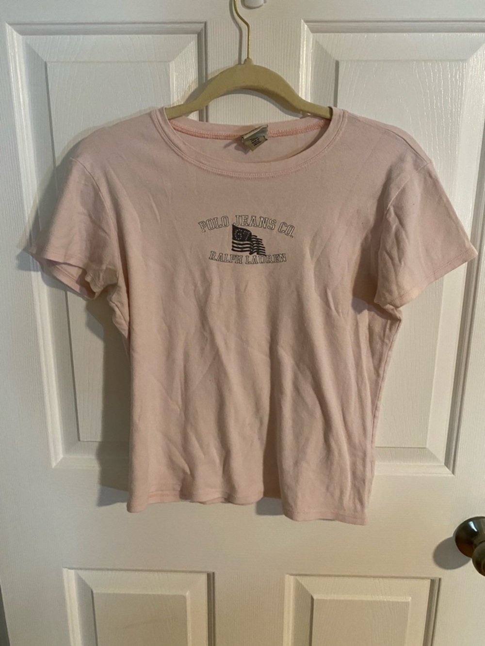 Polo Jeans Co. Ralph Lauren Pink Logo Baby Tee